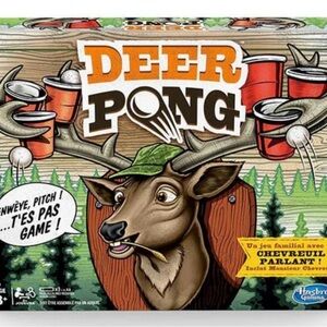 Hasbro Talking Deer Pong Game - Orange and Brown